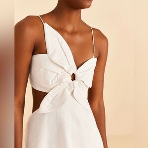 Farm Rio Off White Flower Maxi Dress